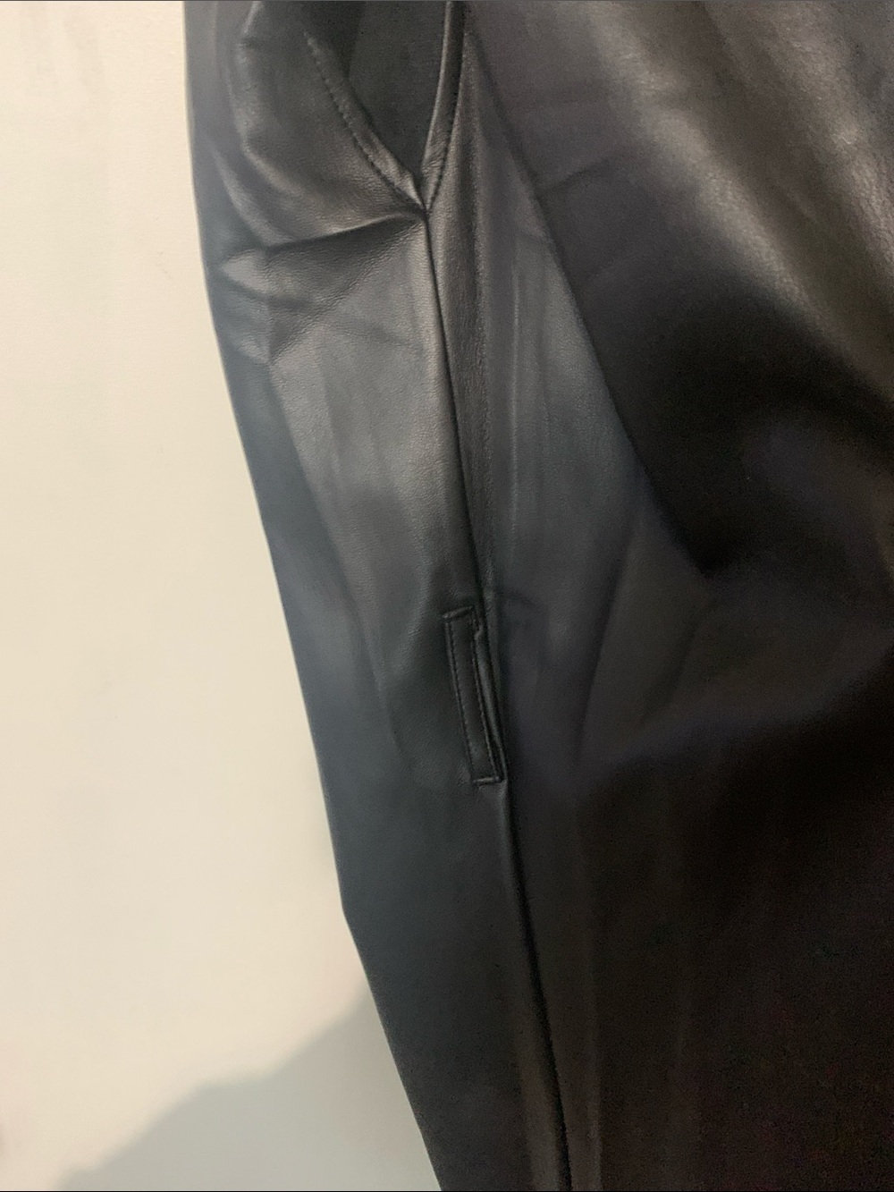glam Sleeveless Faux Leather Tunic - Black - Picture 3 of 6